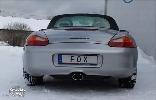 FOX Porsche 986 Endschalldämpfer 2,7 / 3,2 Liter 162-196KW 1x140x90mm Typ 32