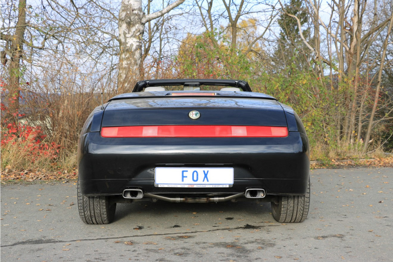 FOX Alfa GTV Typ 916 Endrohrsystem Ausgang rechts/links - 145x65 Typ 59 rechts/links
