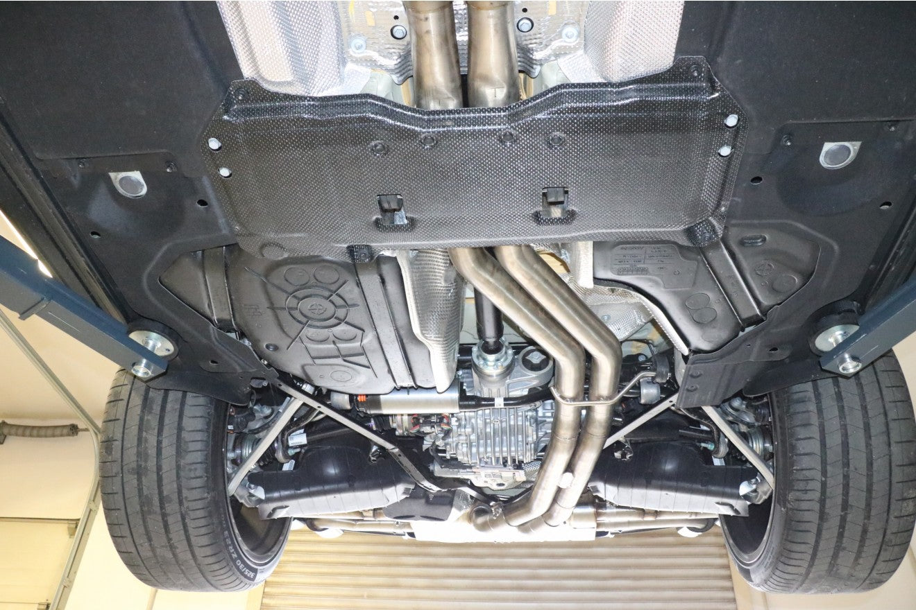 FOX Endschalldämpfer Auspuff Lamborghini Urus 4,0 Liter 478KW Typ 38 Endrohre Schwarz
